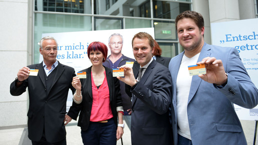 Promis werben für Organspende