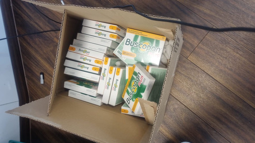 Versender schickt 20 Packungen Buscopan plus