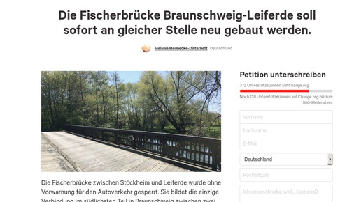fischerbruecke braunschweig petititon scs