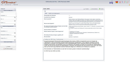 cirs-pharmazie fallbeispiel screenshot
