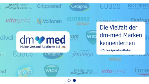 Kombibestellung und Dauerpreis: dm-Apotheke ist online