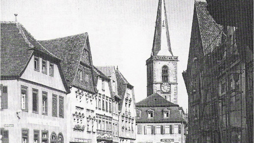 Hauptstrasse um 1900 Marien-Apotheke