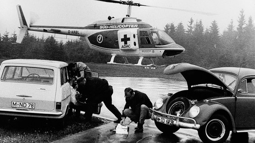 adac luftrettung historisch adac