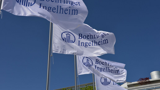 Fahnen von Boehringer
