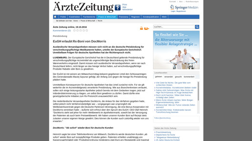 Aerzte Zeitung eugh