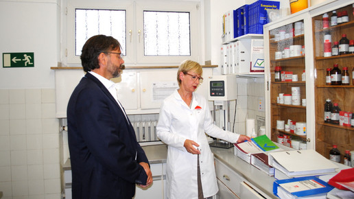 Glueckauf-Apotheke Datteln Besuch Michael Gross Mdb SPD01 Buero Michael Gross