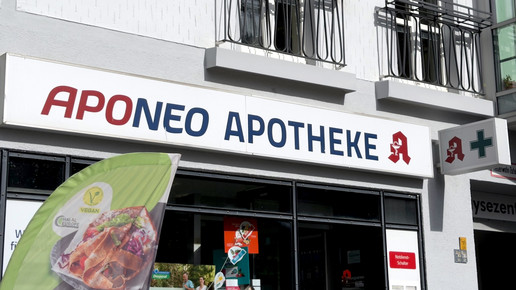 Die Berliner Aponeo Apotheke von außen.
