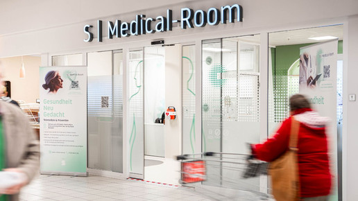 Der S Medical Room im Kaufland Center Mosbach von außen