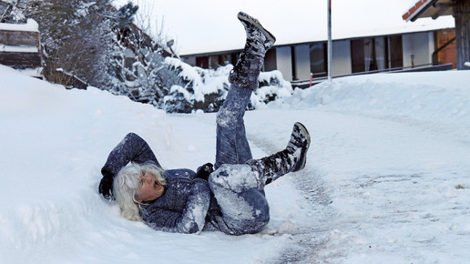 Glatteis: Standhaft bleiben durch Pinguin-Gang
