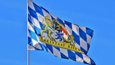Bayerische Flagge.