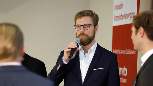 Heinrich Meyer 2018 bei einer Veranstaltung