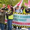 Protest von Verdi vor dem Kanzleramt gegen das GKV-Spargesetz
