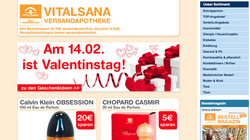 vitalsana newsletter screenshot