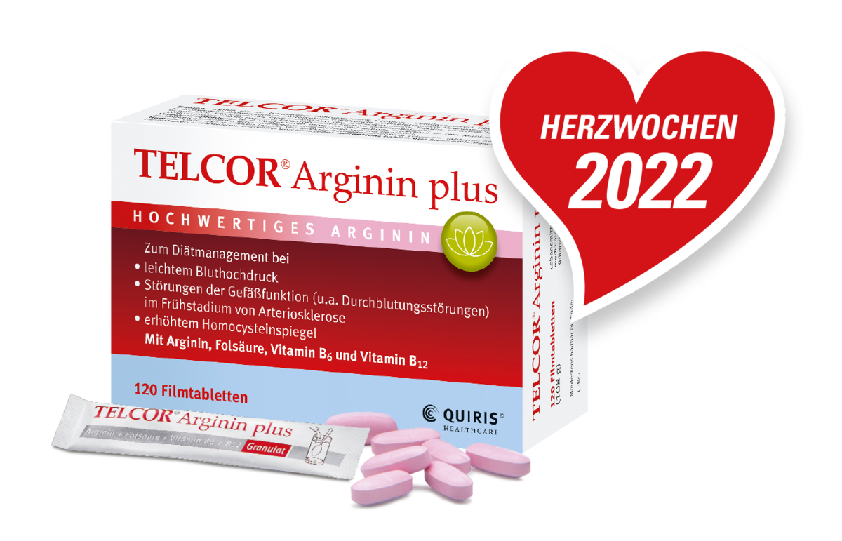 Telcro Telcor® Arginin plus: Herzwochen 2022 | APOTHEKE ADHOC