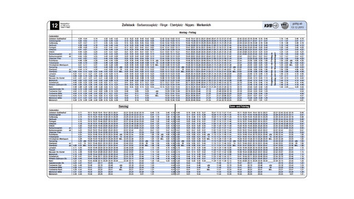 kvb fahrplan linie12 kvb
