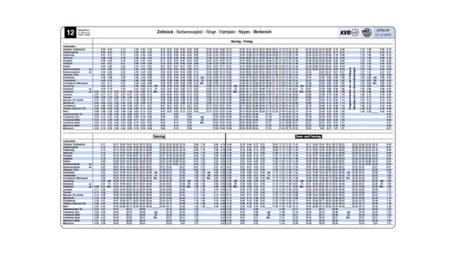 kvb fahrplan linie12 kvb