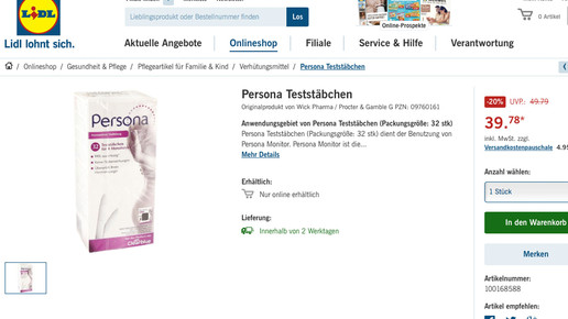 lidl persona screenshot