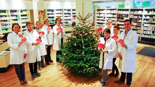 Team Muehlen Apotheke krivec weihnachtsaktion muehlen-apo krefeld