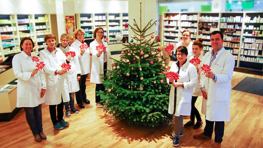 Team Muehlen Apotheke krivec weihnachtsaktion muehlen-apo krefeld