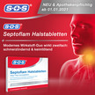 SOS Septoflam Halstabletten wirken zweifach – Bekämpfung von Symptomen und Ursache von Halsschmerzen!