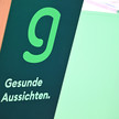 Gematik redet E-Rezept-Ausfälle klein Logo der Gematik mit dem Claim "Gesunde Aussichten."