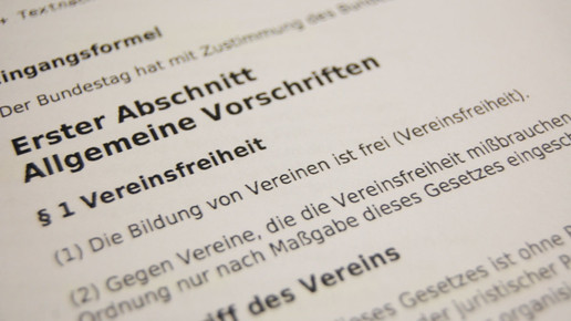 gesetzestext verein vereinsfreiheit aa
