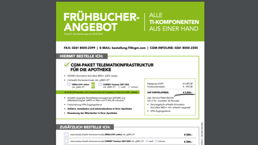 CGM-Frühbucherrabatt: Apotheken zahlen trotzdem drauf