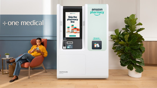 Visualisierung eines Amazon Pharmacy Kiosks