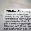 Tilidin Al comp nicht außerhalb des Blisters lagern