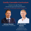 Fortbildungs-Modul II: Phythocannabinoide in der Praxis Auf dem Bild wird eine Veranstaltung von Canify angekündigt. Zu sehen sind die beiden Referenten.