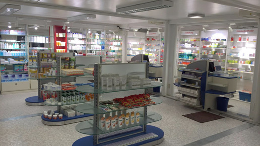 Container Muehlhausen innen Adler-Apo