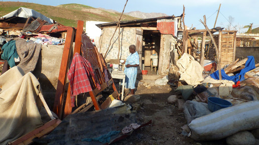 haiti uberschwemmte Huette aog