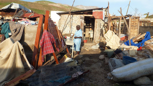 haiti uberschwemmte Huette aog