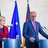 Nina Warken und Friedrich Merz beim Pressestatement
