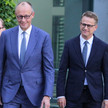Alle lachen: Nina Warken, Philip Amthor, Friedrich Merz, Carsten Linnemann