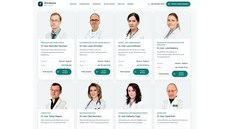 Screenshot der angeblich tätigen Ärzte auf der Fake-Seite mvz-elbental.de