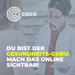 Du bist der Gesundheits-Guru. Mach deine Expertise online sichtbar! Du bist der Gesundheits-Guru. Mach deine Expertise online sichtbar!
