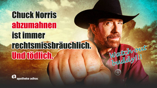 Chuck Norris Abmahnung rechtsmissbrauch
