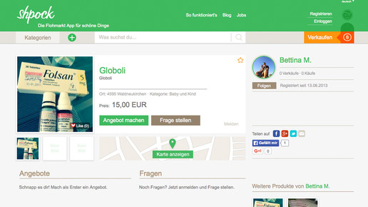 shpock globuli screenshot