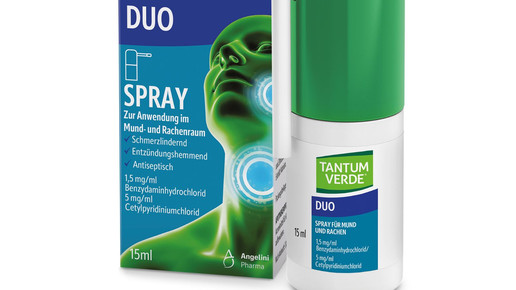 Verpackung und Produkt Tantum Verde duo