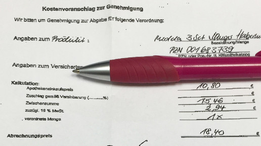 kostenvoranschlag aok aa