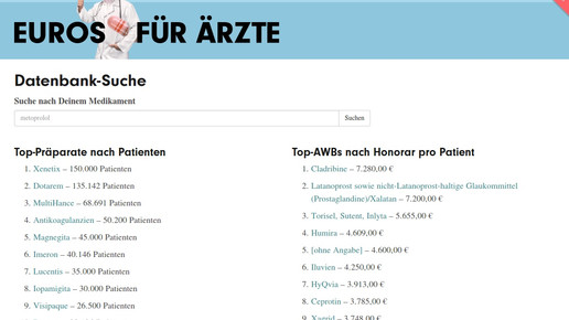 corrctiv eurofueraerzte screenshot