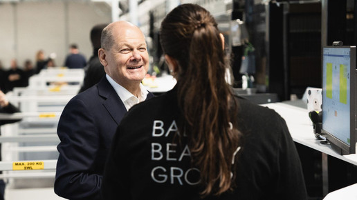 Olaf Scholz besucht Babor