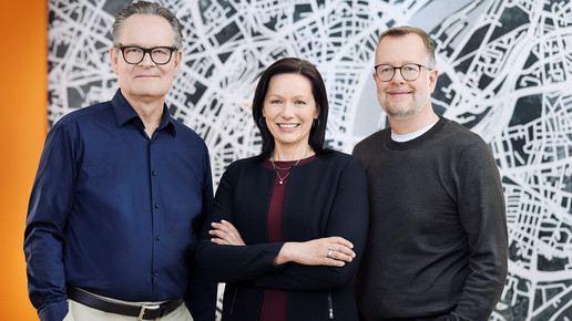 John Giesen, Jochen Isenrath und Kathrin Lamm.