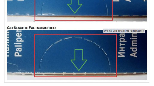 faelschung xeplion perforation faltschachtel bfarm