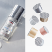 Eucerin Epigenetic Serum neben den neuen nachhaltigen Refill-Kapseln aus der Anti-Age-Serie.