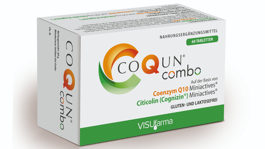 COQUN® combo Tabletten von VISUfarma für die ergänzende topische bzw. systemische Anwendung im Rahmen einer drucksenkenden Glaukomtherapie. 