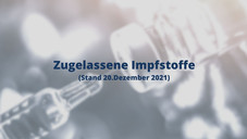 Impfstoffe – Aktueller Stand