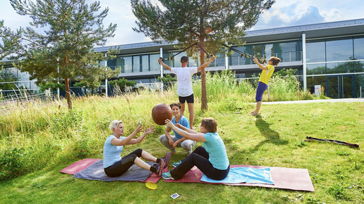 mitarbeitersport draussen boehringer