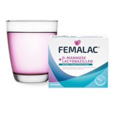 FEMALAC® D-MANNOSE + LACTOBAZILLEN gibt es jetzt in einer optimierten Rezeptur im DuoCam-Beutel